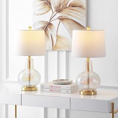 Contemporary Chic Glass Table Lamp