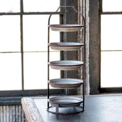 5 Tier Pie Pan Display Rack