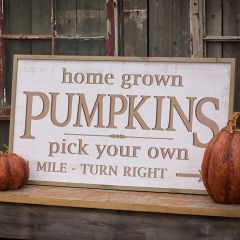 Home Grown Pumpkins Sign