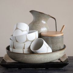 Reactive Glaze Stoneware Container