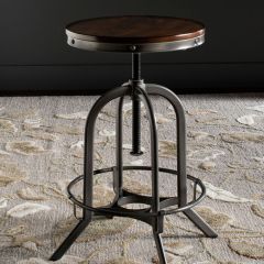 Industrial Chic Adjustable Bar Stool
