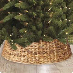 Woven Seagrass Christmas Tree Collar