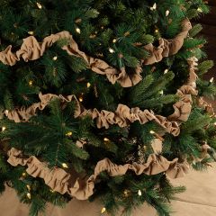 Burlap Ruffled Garland Set of 3