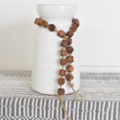 Geometric Wood Bead Garland