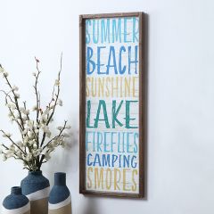Lake Words Wall Decor