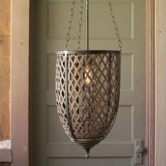 Bamboo Lattice Hanging Lamp