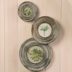 Round Vintage Inspired Frames Set of 3