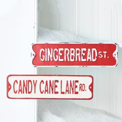 Holiday Street Signs Set of 2