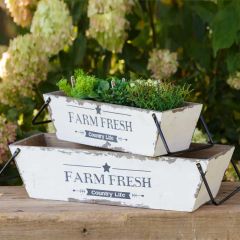 Farm Fresh Nesting Bins Set of 2