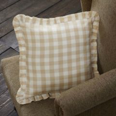 Neutral Buffalo Check Throw Pillow