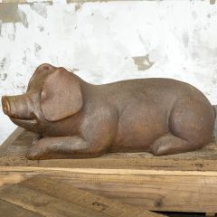 Smiling Pig Statue