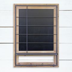 Industrial Blackboard With Hooks