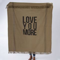 Love You More Throw Blanket