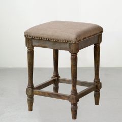 Hopsack Top Counter Stool