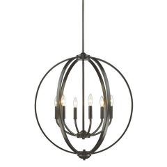 Etruscan Bronze 6 Light Chandelier