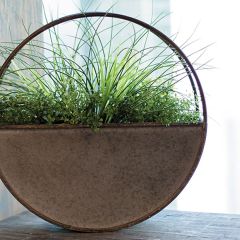 Round Metal Floating Planter
