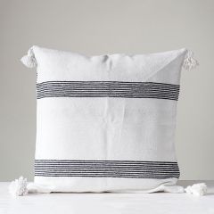 Cotton Euro Sham With Stripes