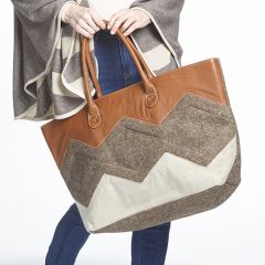 Chevron Print Tote Bag
