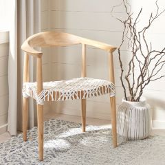 Blonde Wood Arm Chair