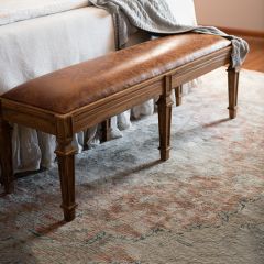 Stately Old World Bench