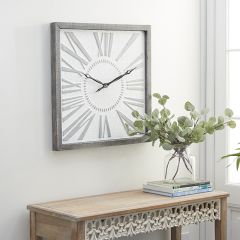Contemporary Roman Numerals Wall Clock