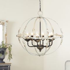 Metal Globe Chandelier