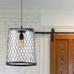 Honeycomb Iron Pendant Light