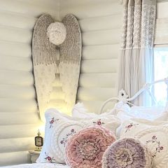 Wooden Angel Wings Wall Art