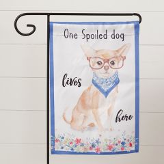 One Spoiled Dog Garden Flag