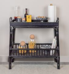 Rattan And Bamboo Console Table