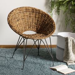 Rattan Contemporary Accent Chair