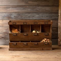 8 Bin Wooden Display Counter