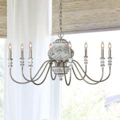 8 Light Vintage Inspired Chandelier