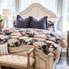 8 Piece Patterned Cotton Reversible Comforter Set