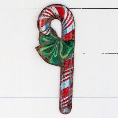 Vintage Inspired Candy Cane Wall Plaque