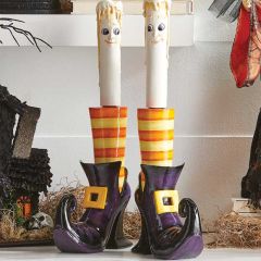 Witch Shoe Candle Holders Set of 2