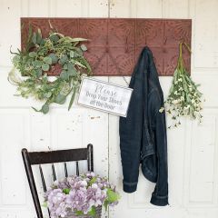 Aged Triple Tile Wall Hook