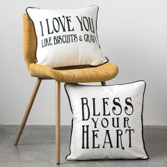 Southern Saying Cotton Throw Pilow Set of 2