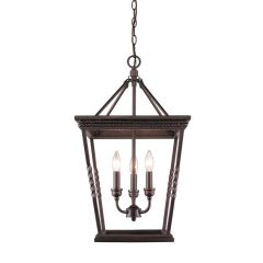 Davenport 3 Light Pendant in Etruscan Bronze