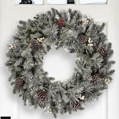 Snowy Winter Pine Wreath