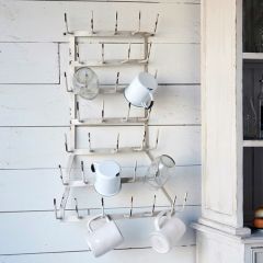 Rustic Wall Mug Rack
