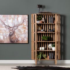 Mango Wood Slated Etagere