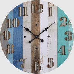 Beach Inspired Round Wall Clock