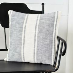 Neutral Stripe Square Throw Pillow