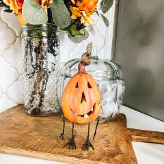 Fun Faces Pumpkin Figures Set of 2