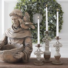 French Country Taper Holder Set of 3