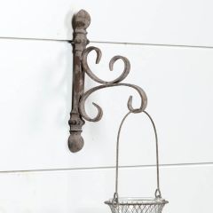Elegant Rustic Wall Mount Scroll Plant Hook