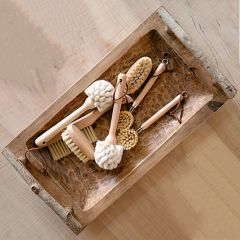 Hand Carved Handled Mango Wood Tray