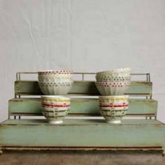 Metal Rustic Green 3 Tier Shelf