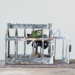 Galvanized House Shaped Container